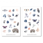 Mobile Preview: Winter Forest Animals Sticker Set