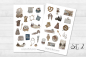 Preview: Herbst Mode Sticker Set