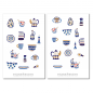 Preview: Keramik Sticker Set