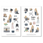 Preview: Mädchen Shopping Sticker Set