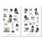 Preview: Mädchen Shopping Sticker Set