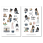 Preview: Mädchen Shopping Sticker Set