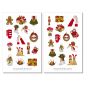 Preview: Girls Christmas Sticker Set