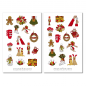 Preview: Girls Christmas Sticker Set