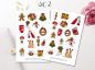 Preview: Girls Christmas Sticker Set