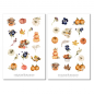 Preview: Herbst Kürbis Sticker Set