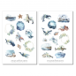 Preview: Sea Creatures Sticker Set