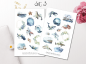 Preview: Sea Creatures Sticker Set