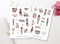 Preview: Mädchen Herbst Sticker Set