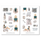 Preview: Mädchen Bücher Sticker Set