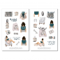 Preview: Mädchen Bücher Sticker Set