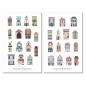 Preview: Gebäude Sticker Set