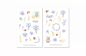 Preview: Weizen und Kornblumen Sticker Set