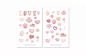 Preview: Valentinstag Süßigkeiten Sticker Set