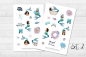 Preview: Girls Mermaid Sticker Set