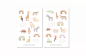 Preview: Tiere Sticker Set