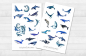 Preview: Wale Sticker Set