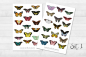 Preview: Butterflies Sticker Set