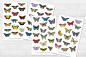 Preview: Butterflies Sticker Set