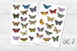 Preview: Butterflies Sticker Set