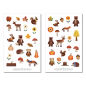 Preview: Herbst Tiere Sticker Set