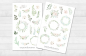 Preview: Blumen Sticker Set