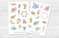 Preview: Frühling Sticker Set