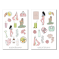 Preview: Mädchen Fitness Sticker Set