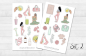 Preview: Girls Fitness Sticker Set