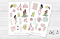 Preview: Girls Fitness Sticker Set