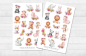 Preview: Baby Tiere Sticker Set