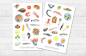 Preview: Seafood Sticker Set