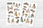 Preview: Orientalische Frauen Sticker Set