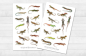 Preview: Eidechsen Sticker Set