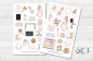 Preview: Pink Planner Girl Sticker Set