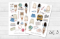 Preview: Mädchen Schule Sticker Set