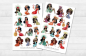 Preview: Tiki Girls Sticker Set