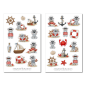 Preview: Maritime Hippo Sticker Set