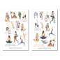 Preview: Mädchen Yoga Sticker Set