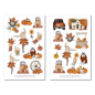 Preview: Mädchen Herbst Sticker Set