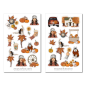 Preview: Mädchen Herbst Sticker Set