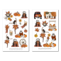 Preview: Mädchen Herbst Sticker Set