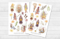 Preview: Mädchen Herbst Sticker Set