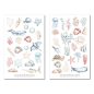 Mobile Preview: Sea Animals Pastel Sticker Set