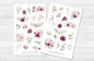 Preview: Purple Flowers Sticker Set