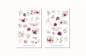 Preview: Lila Blumen Sticker Set