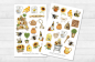 Mobile Preview: Bees Sticker Set