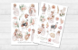 Mobile Preview: Girl and Plants Sticker Set