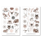 Preview: Mystische Waldtiere Sticker Set