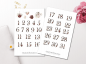 Preview: Advent Calendar Sticker Set